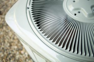 top view of an air conditioner outside unit